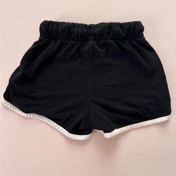 3 FOR $15 - Kids black white dolphin hem retro track shorts Old Navy 6-7 yrs - Picture 2 of 4